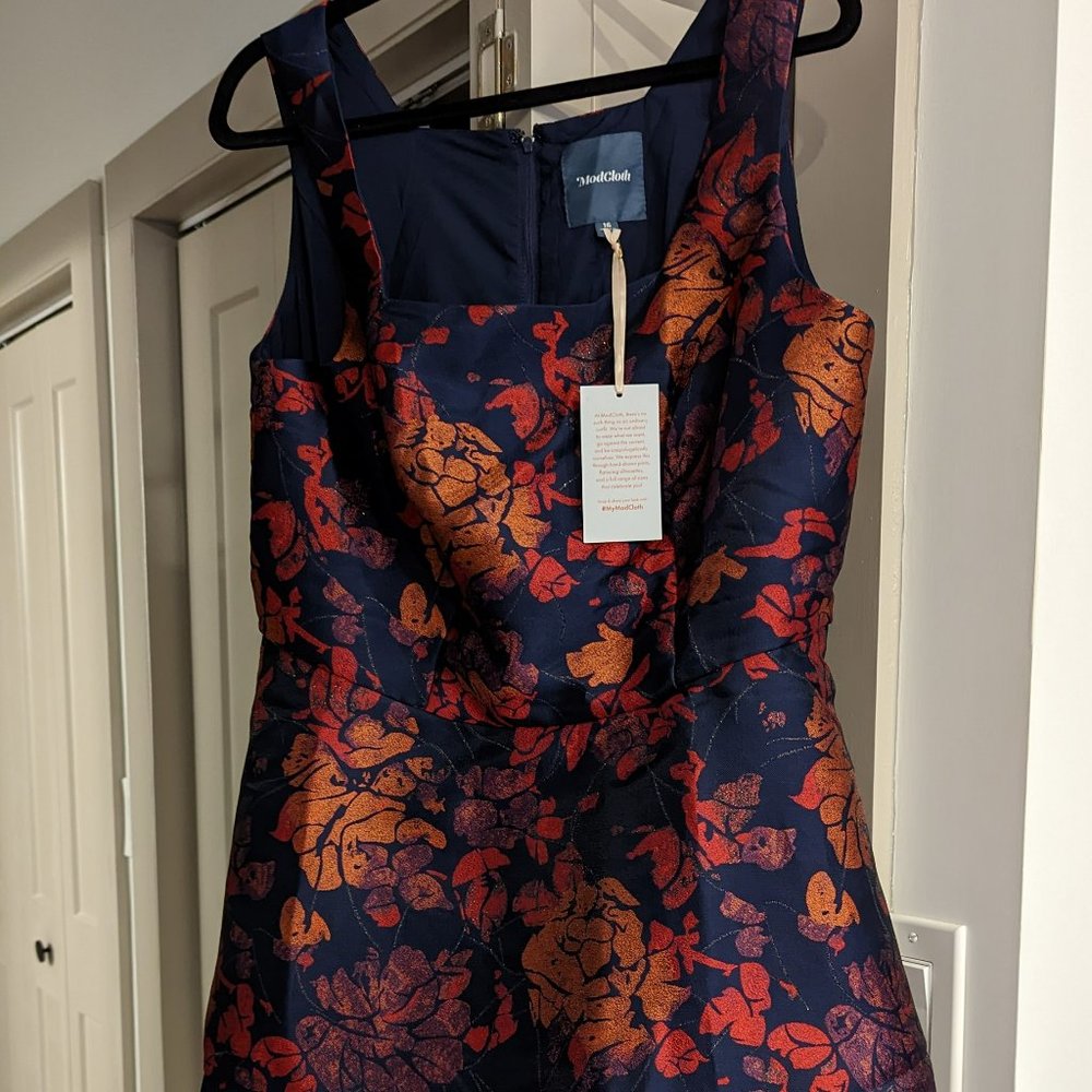 Modcloth - Jacquard Floral Dress - XL